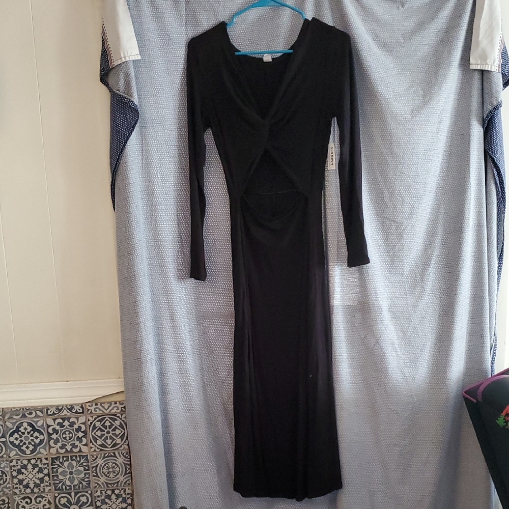 Old Navy Black Long Sleeve Dress